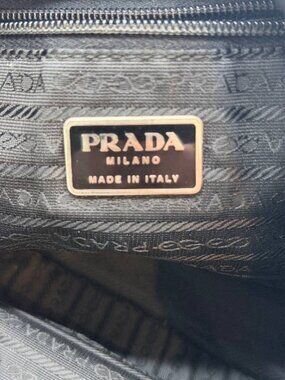 PRADA Messenger Bag Black Nylon Made in Italy